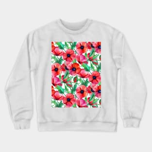 Plenty of Poppies – white Crewneck Sweatshirt